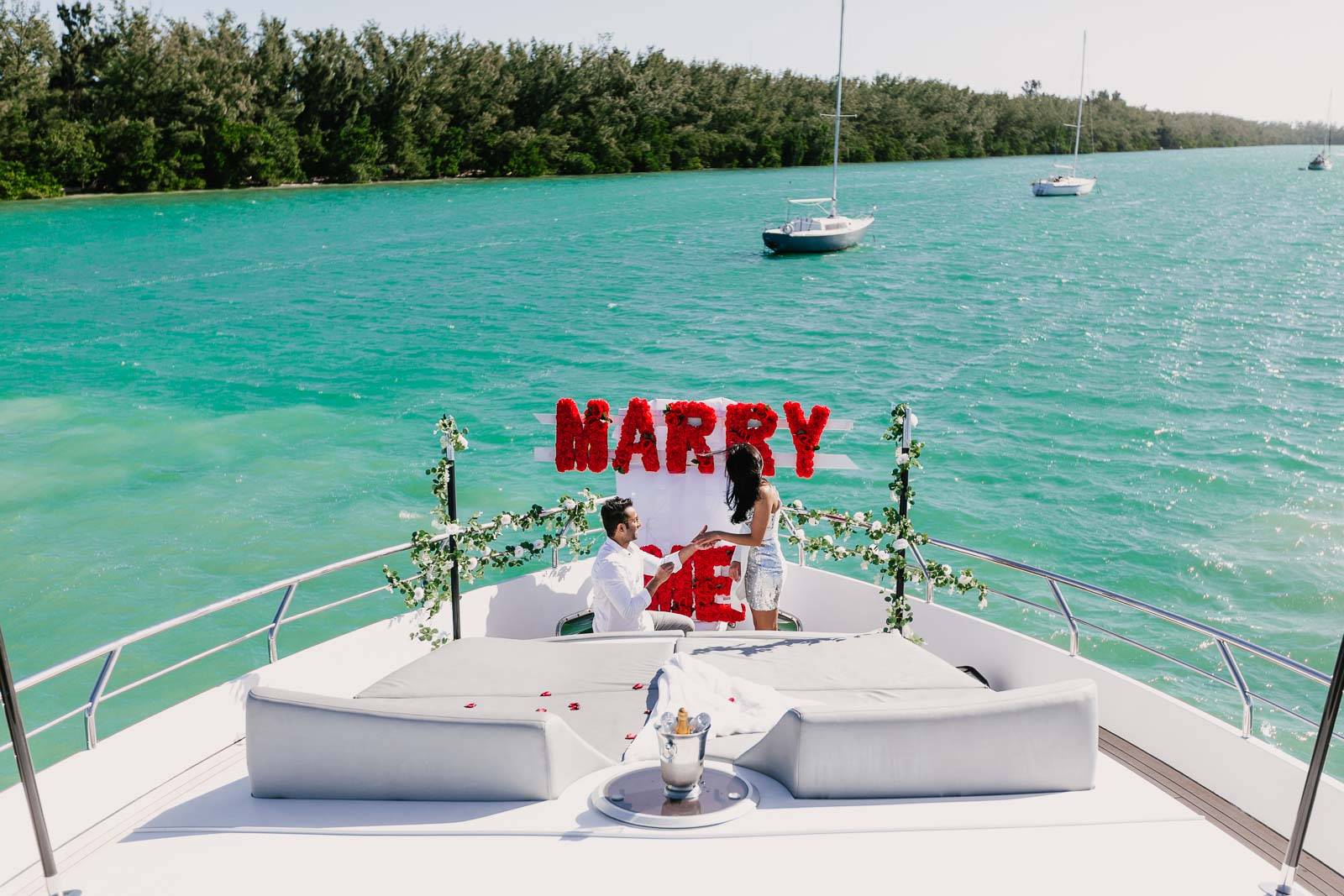 Miami Proposal Yacht Charters π Romantic Experiences 1 %Miami Yacht Rentals%