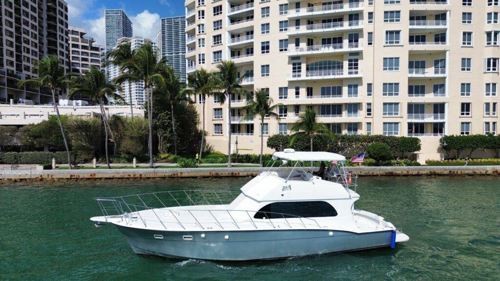 55ft Hatteras Yacht Rental Miami π€ | Exclusive Charter Adventure from $1,200 3 %Miami Yacht Rentals%