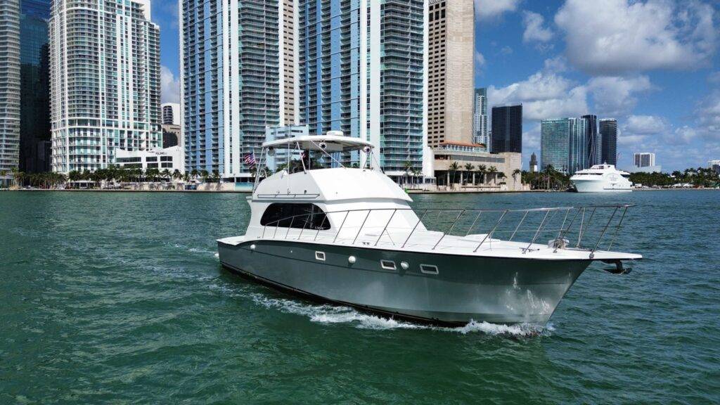 55ft Hatteras Yacht Rental Miami π€ | Exclusive Charter Adventure from $1,200 1 %Miami Yacht Rentals%